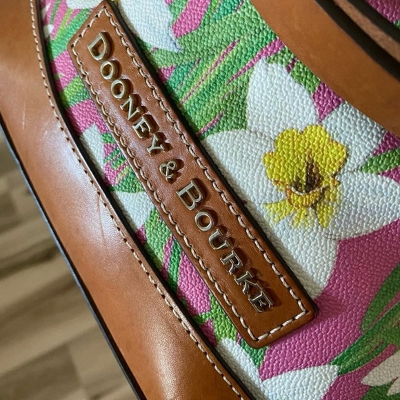 Dooney & Bourke Pink Floral Bucket Bag - Picture 3 of 12